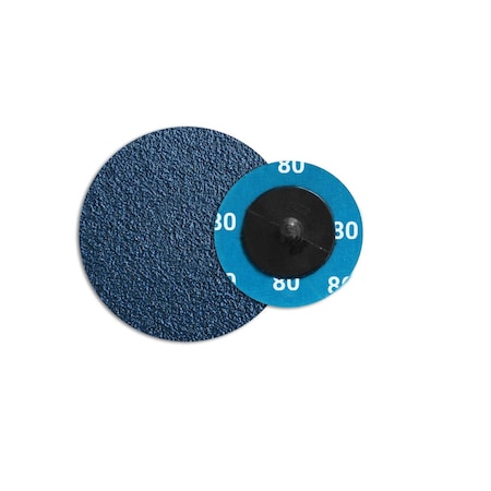 3 80 Grit Zirconia Cloth Reinforced Quick Change Style Disc